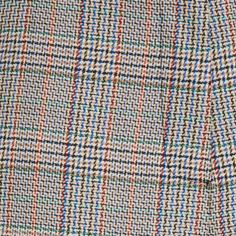 ROSETTA GETTY Prince Of Wales Checked Wide-Leg Trouser | Size 4 | NWT - Picture 2 of 9